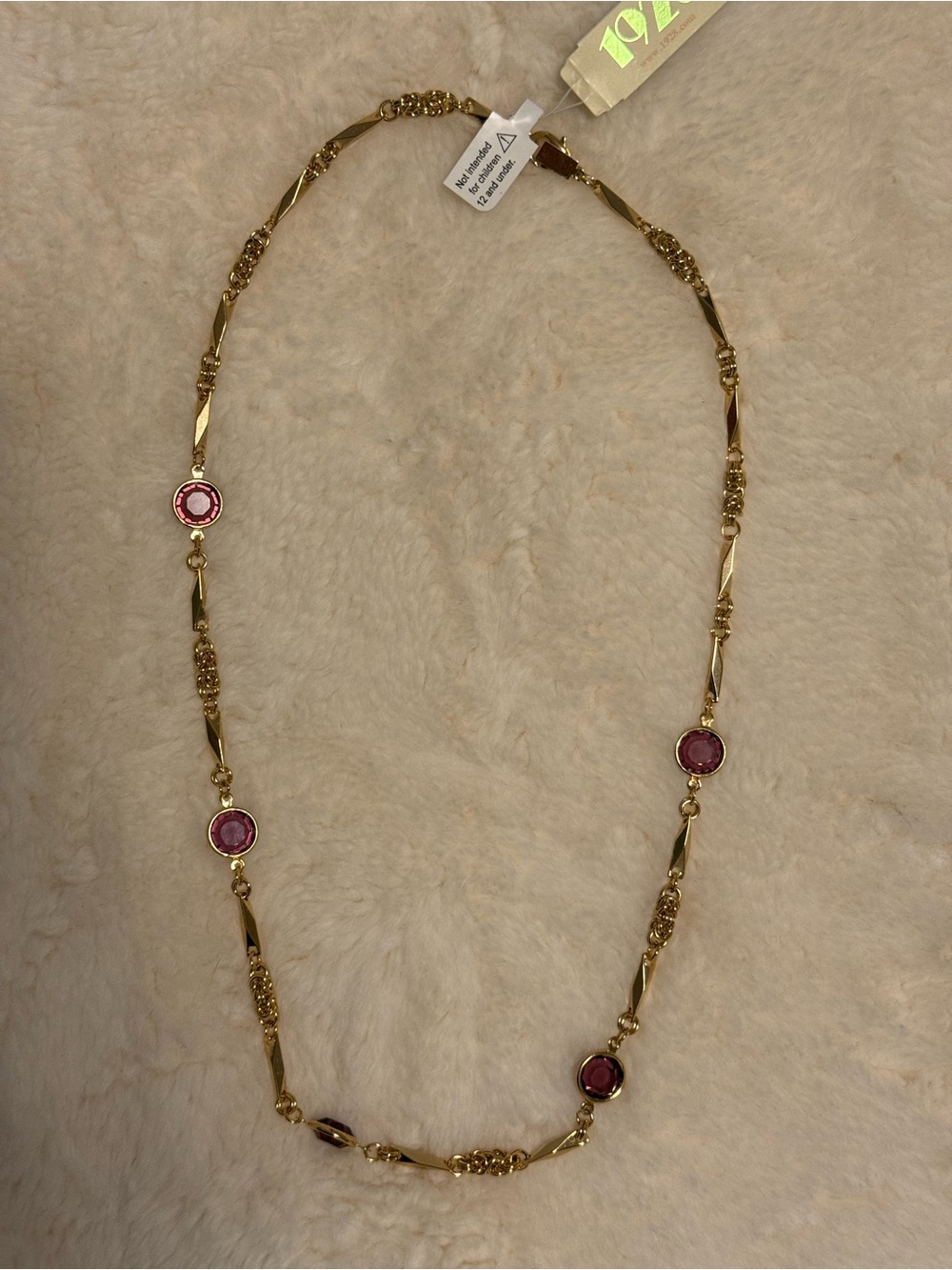 1928 Jewlery Austrian Crystal Amethyst 16 inch Necklace - Picture 6 of 6